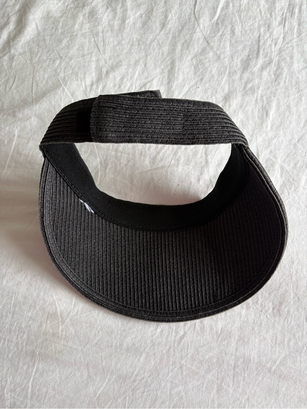 Black Ribbed Sun Visor - Picture 5 of 5